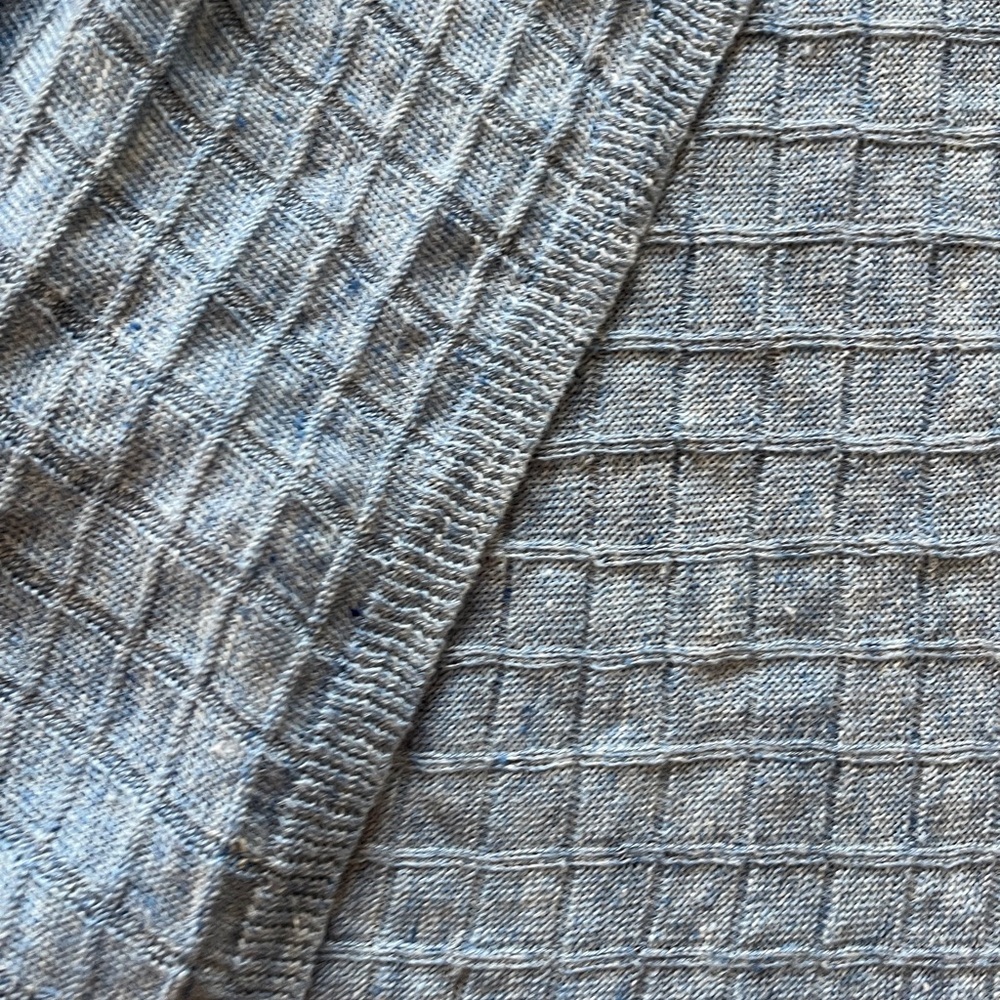 Eileen Fisher light blue linen open summer cardigan sweater scandi girl drapey L - Picture 5 of 8